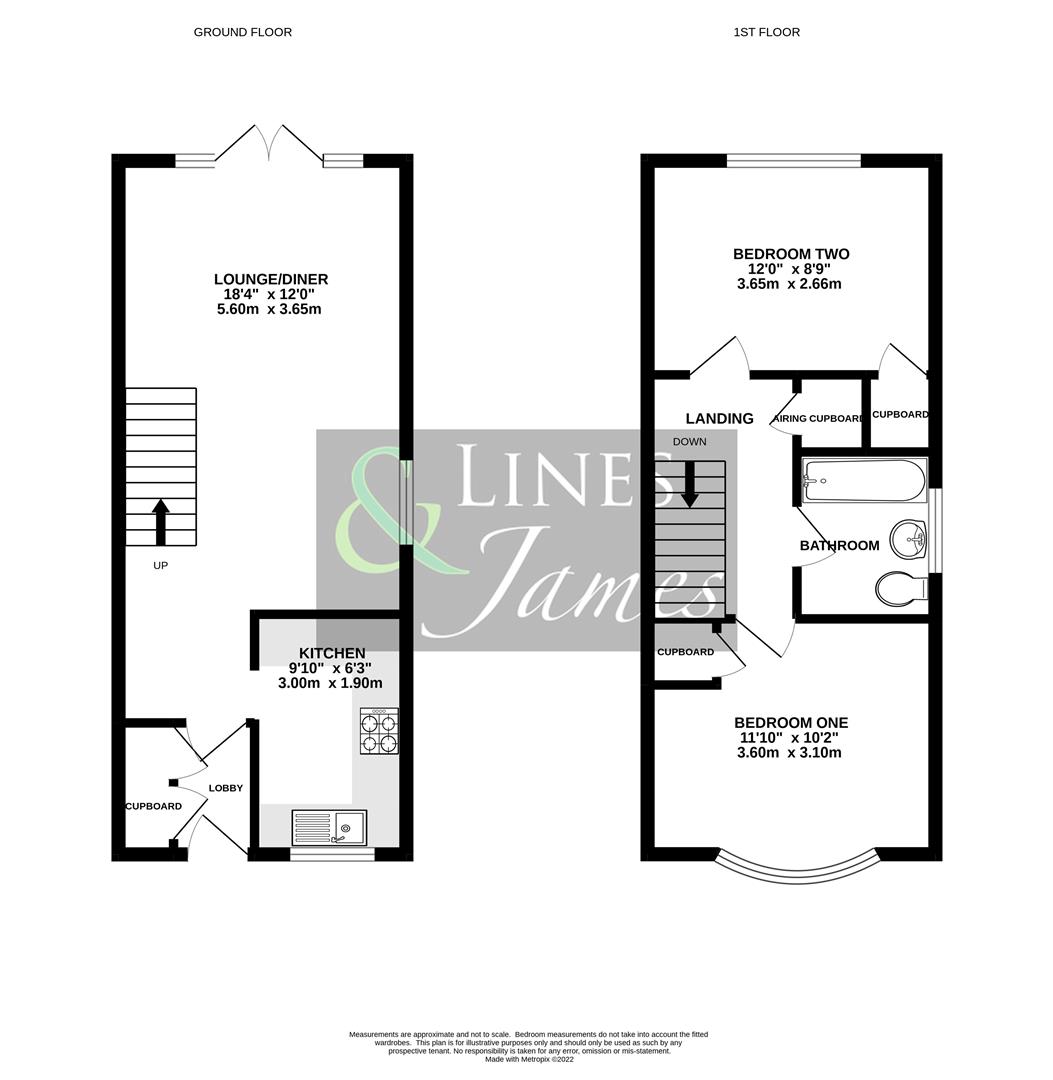 Floorplan for Northdown Close, Horsham